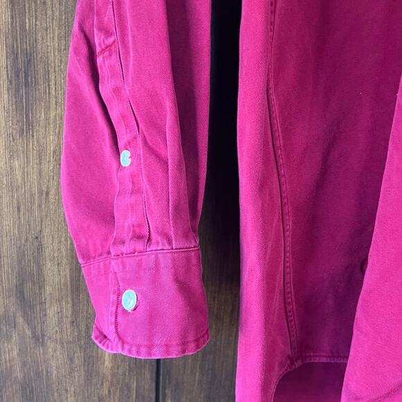 Ralph Lauren Blake Red Button Down Long Sleeve Heavy Cotton Shirt Men's XL - Picture 8 of 13
